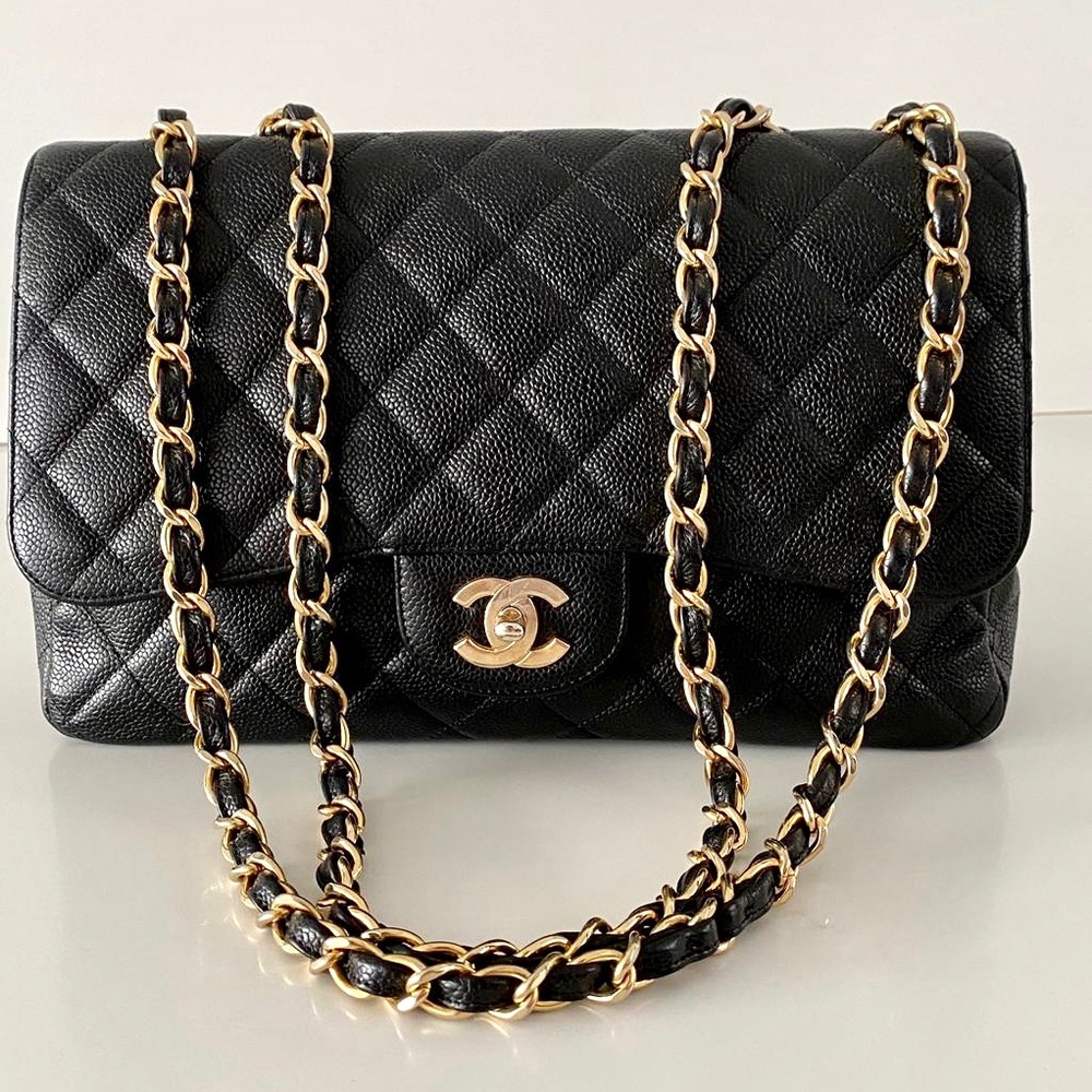 SOLD!!! Authentic Chanel jumbo caviar